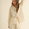 Striped Button Down Linen Shirt
