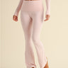 Soft Knit Foldover Flare Pants
