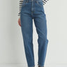 High Rise Tapered Barrel Jean