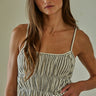 Woven Peplum Crop Top