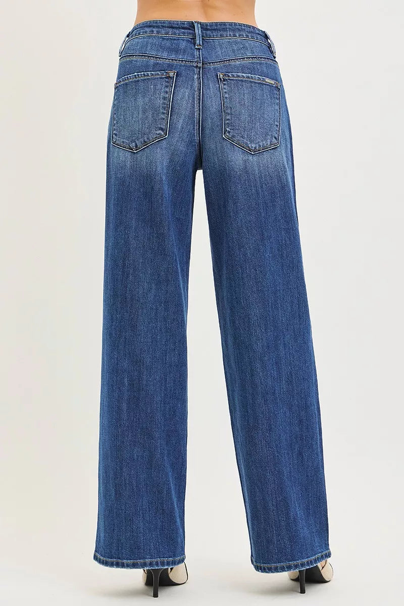 RISEN Slouchy Baggy Jeans with Pockets – view 5