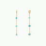 Raw Gemstone Chain Drop Earring