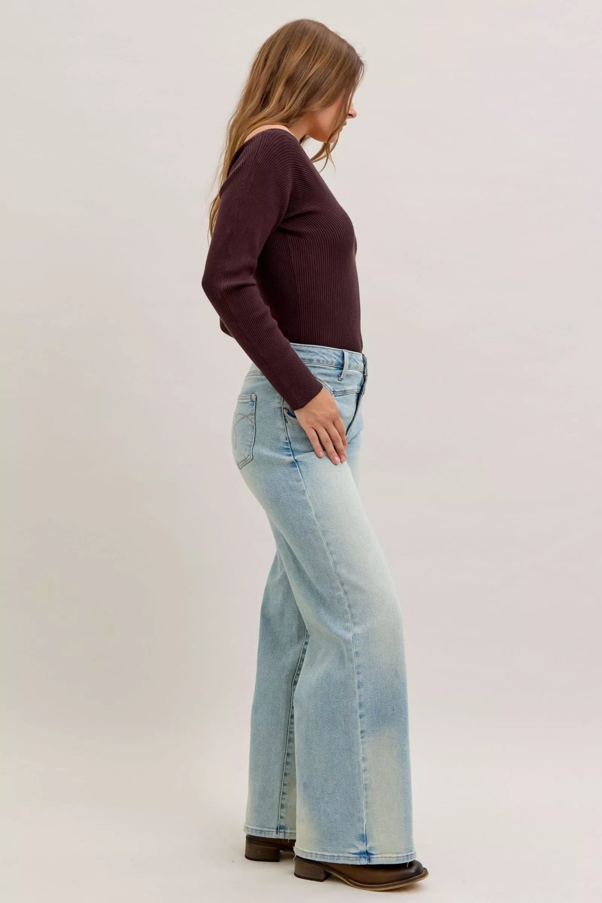 Judy Blue High Waist Column Straight Jeans – view 6