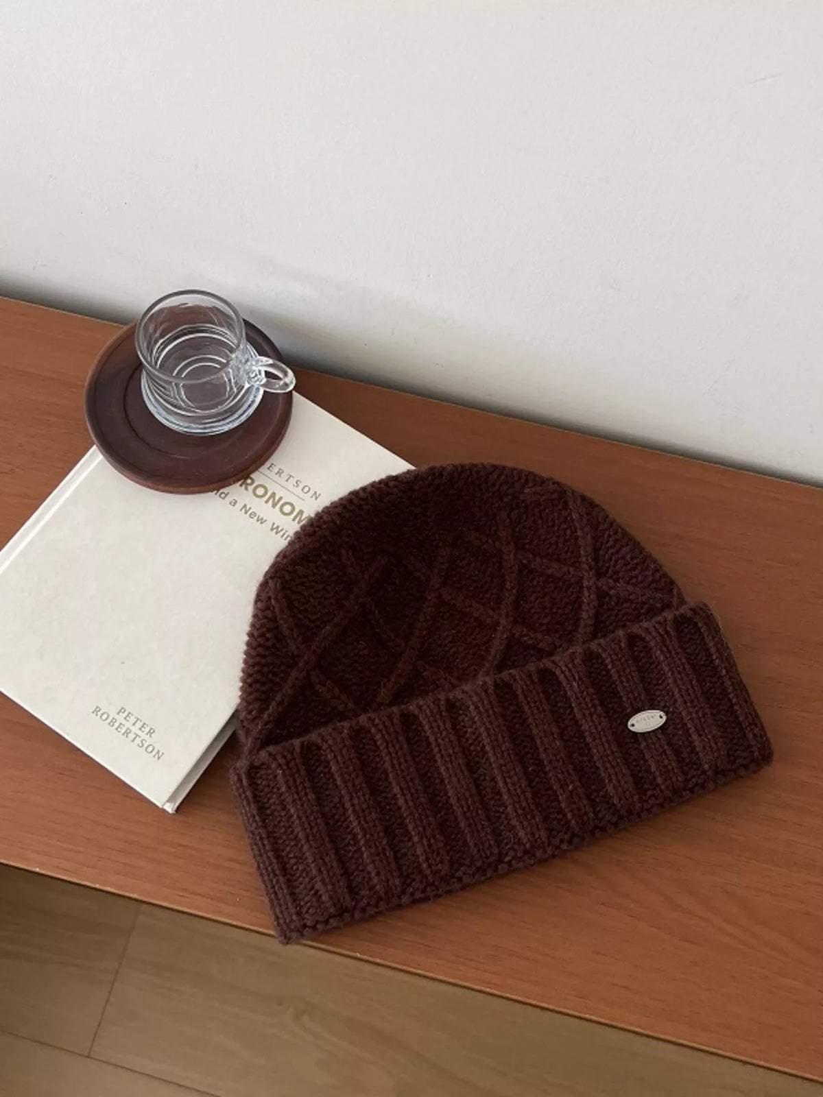 Wool Cozy Knit Beanie Hat – view 5
