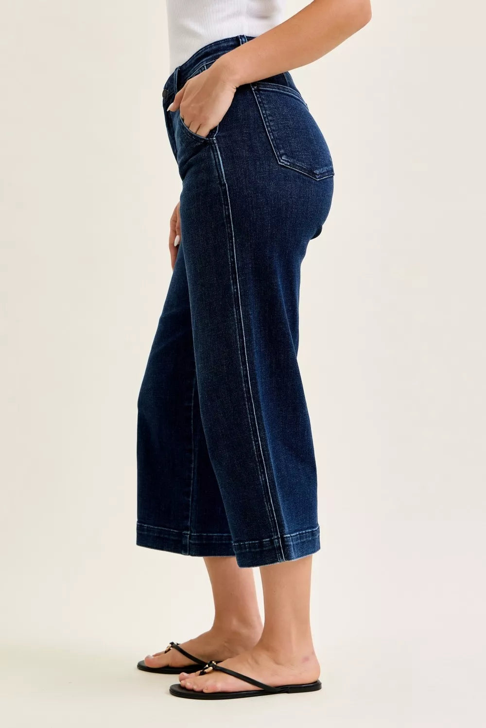 Judy Blue High Waist Ankle Wide Jeans – view 4