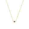 Birthstone Necklace Gold