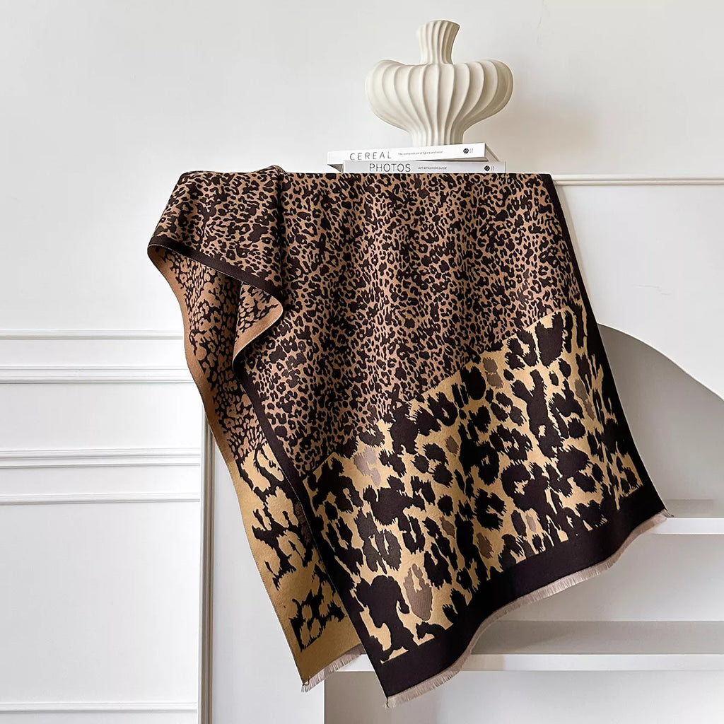 Leopard Print Winter Scarf – view 4