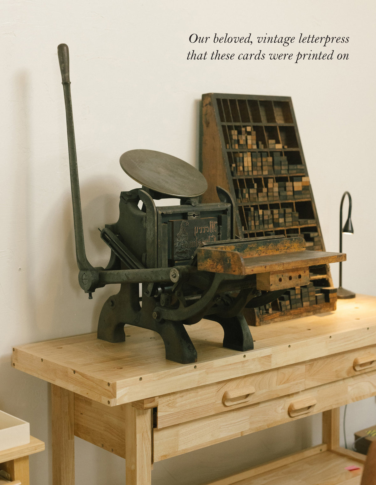 Merry Christmas Letterpress Greeting Card | Holiday Note by Studio Portmanteau – view 4