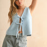 Tied Front Knitted Vest