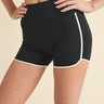 High-Waisted Contrast Shorts