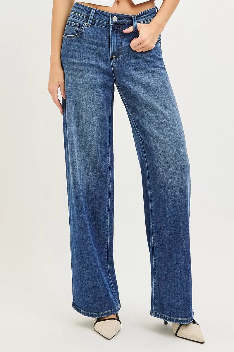 RISEN Slouchy Baggy Jeans with Pockets – view 2
