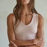 Seamless Ribbed V-Neck Tank