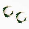 Vanessa Twisted Enamel Hoop
