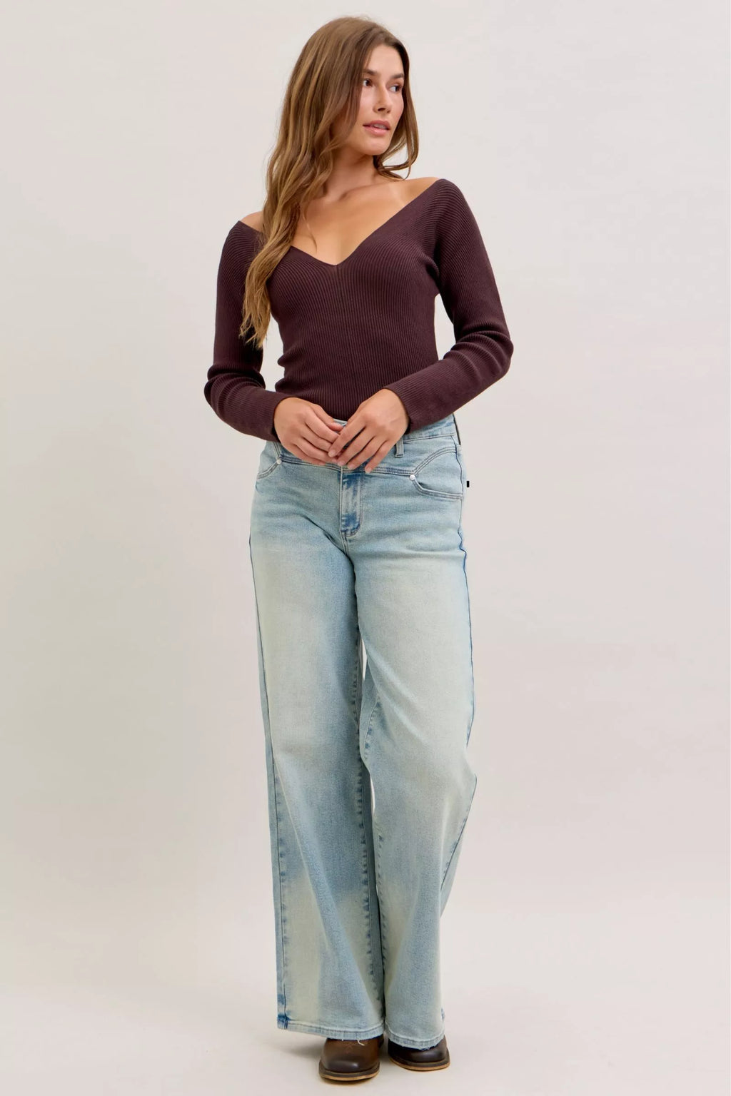 Judy Blue High Waist Column Straight Jeans – view 5