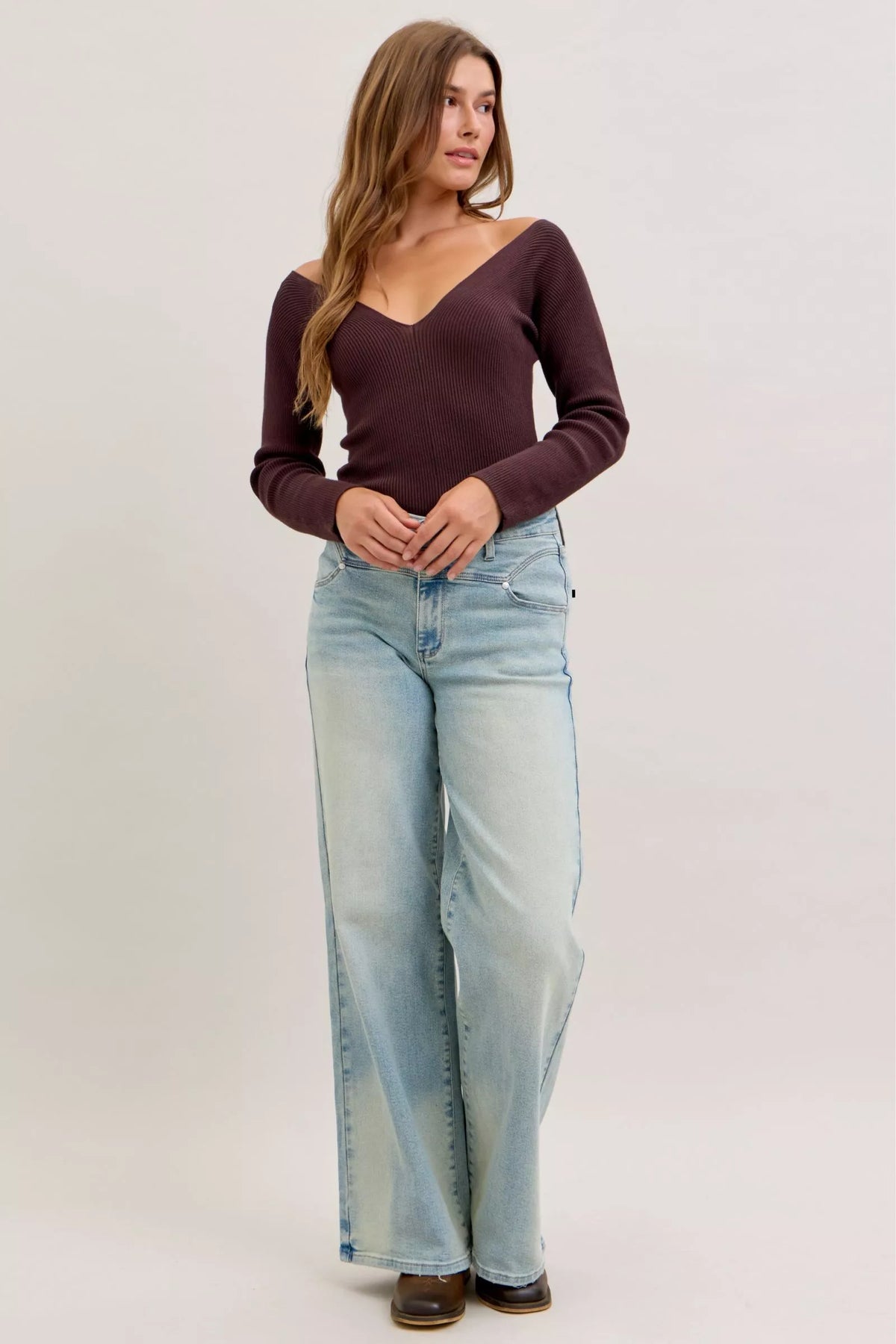 Judy Blue High Waist Column Straight Jeans – view 5