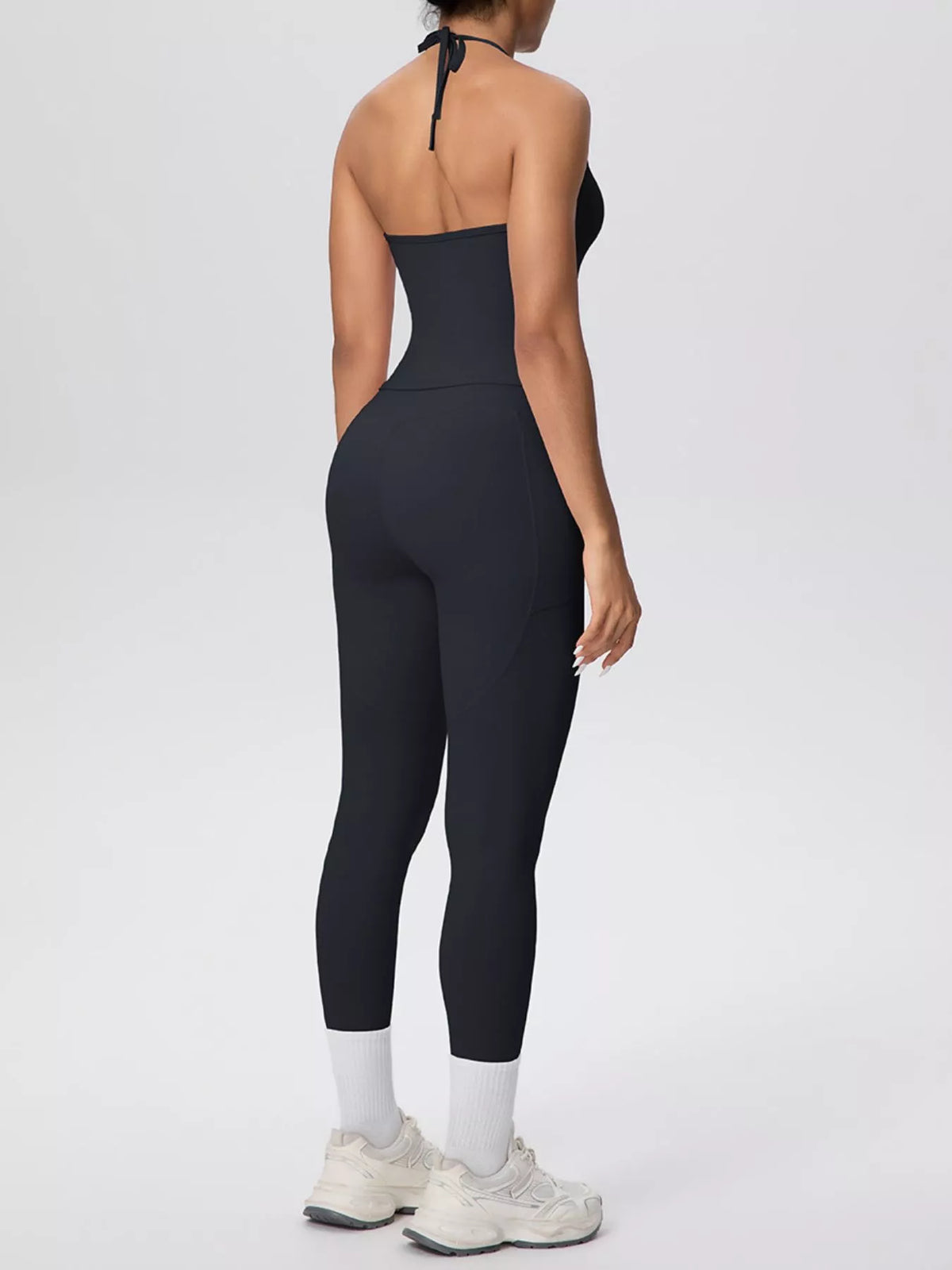 Halter Neck Cami and High-Waisted Leggings Active Set by Lucifera – view 13