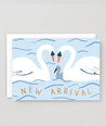 New Arrival Swans Greetings Cards