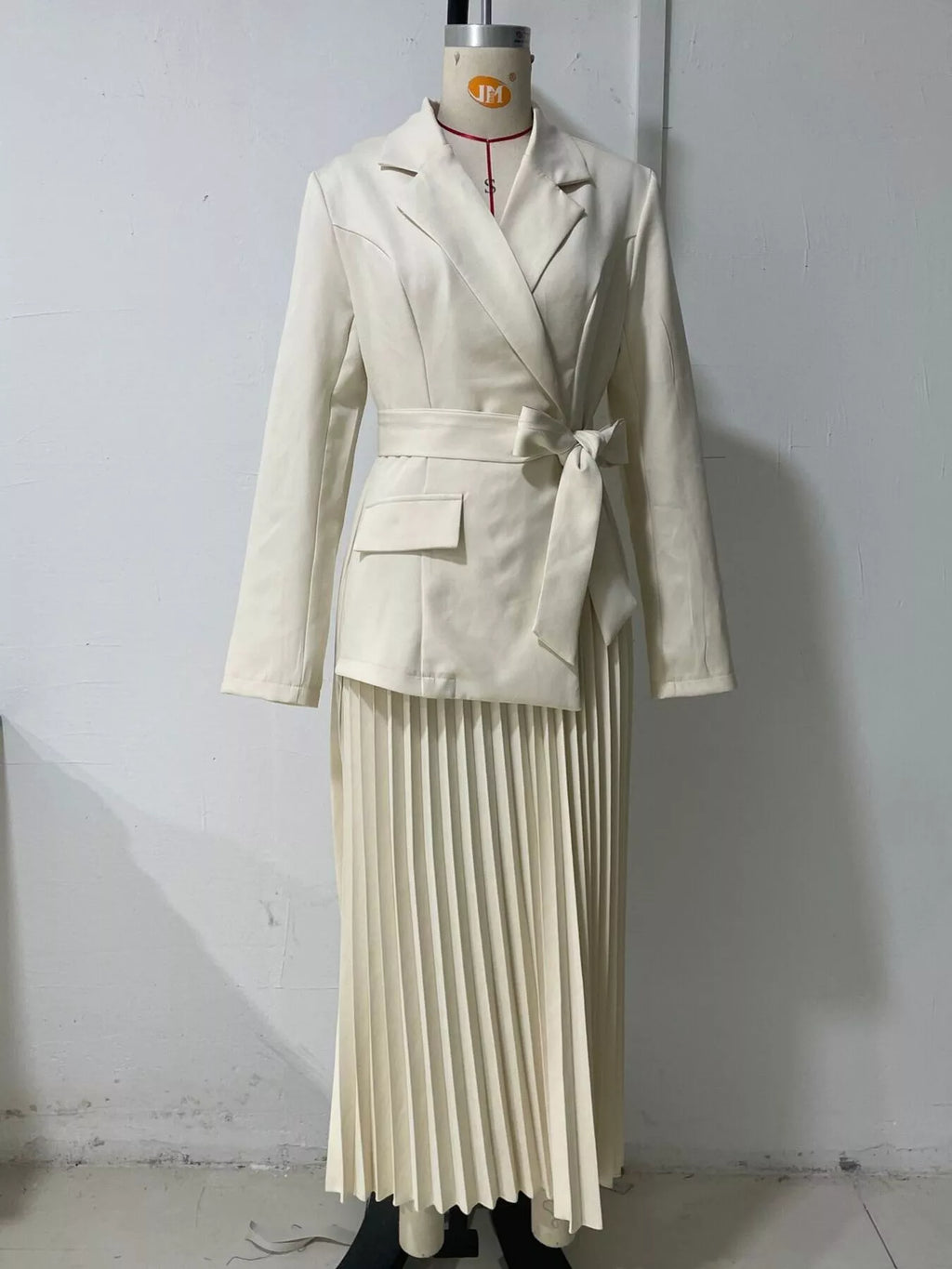 Blazer-Style Pleated Midi Dress by Ilvira – view 7