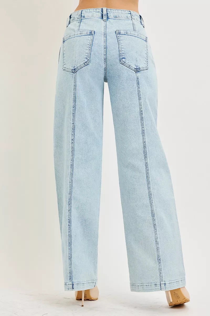 RISEN Slouchy Wide Leg Jeans – view 3