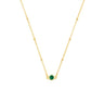 Birthstone Necklace Gold