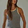 Knit Ribbed Striped Tank Top