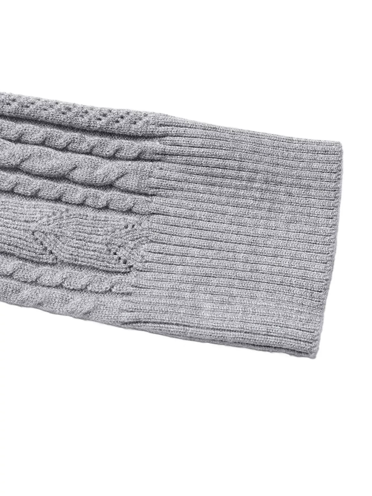 Cable Knit A-Line Sweater Dress by Perfee – view 7