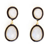 Elaine Semi-Precious Stone + Enamel Drop Earrings