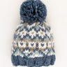 Fairisle Slate Beanie Hat