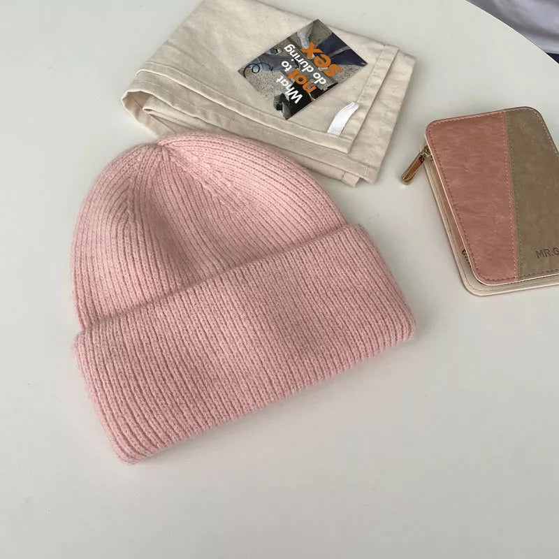 Warm Knitted Cuffed Beanie Hat – view 4