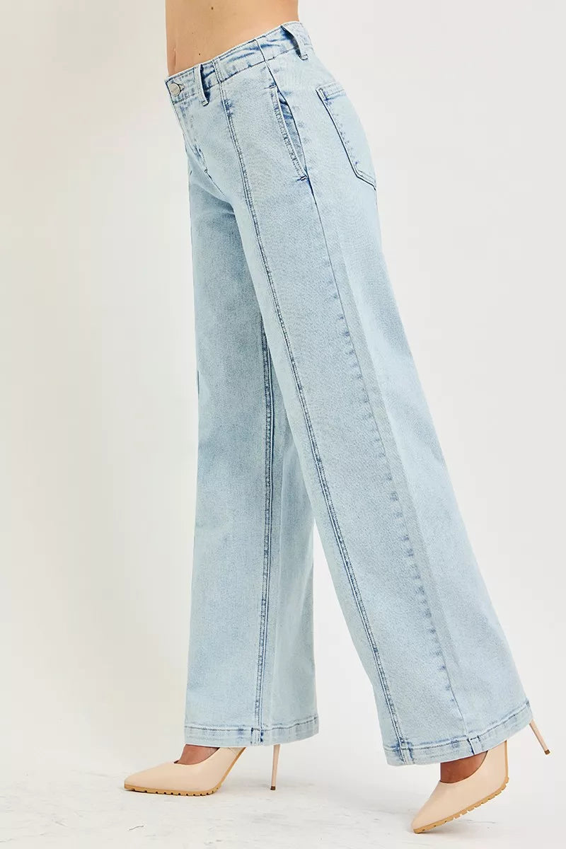 RISEN Slouchy Wide Leg Jeans – view 4