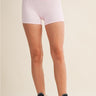 Contrast Binding Biker Shorts