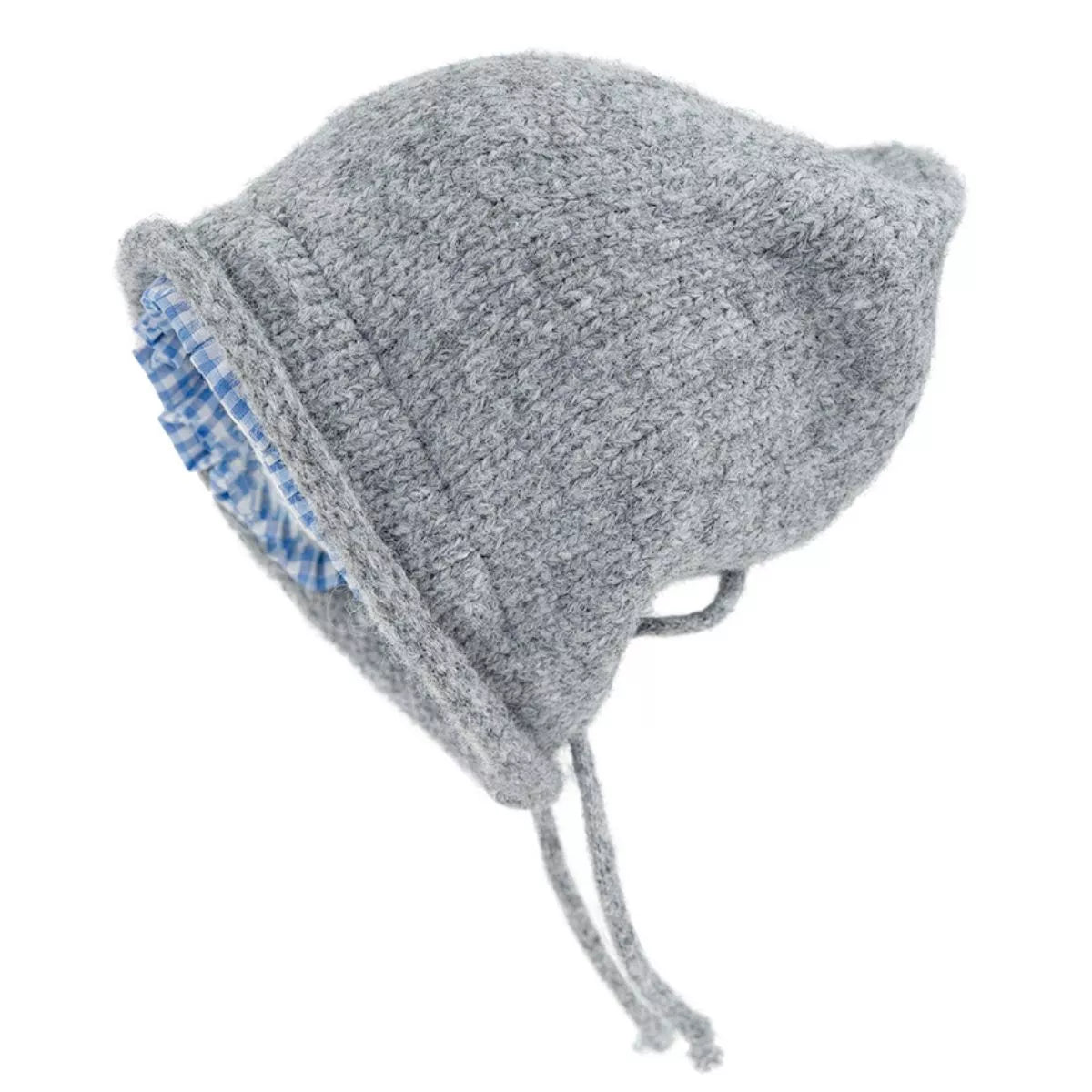 Plaid Trim Knit Hat – view 4