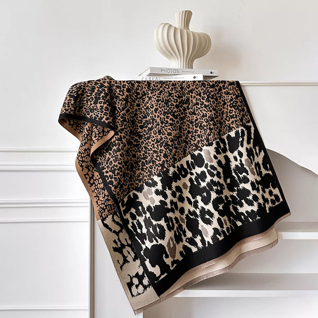 Leopard Print Winter Scarf – view 2