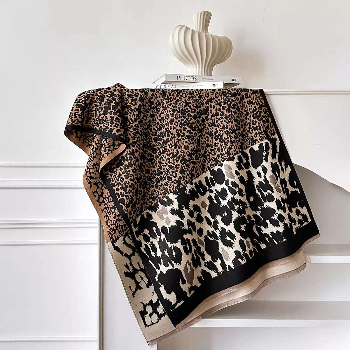 Leopard Print Winter Scarf – view 2
