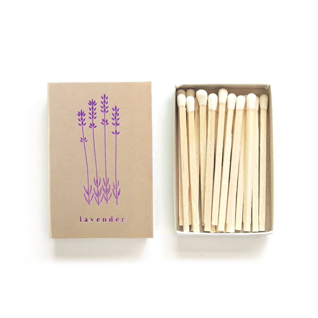 Lavender Foil Embossed Matchbox by Studio Portmanteau