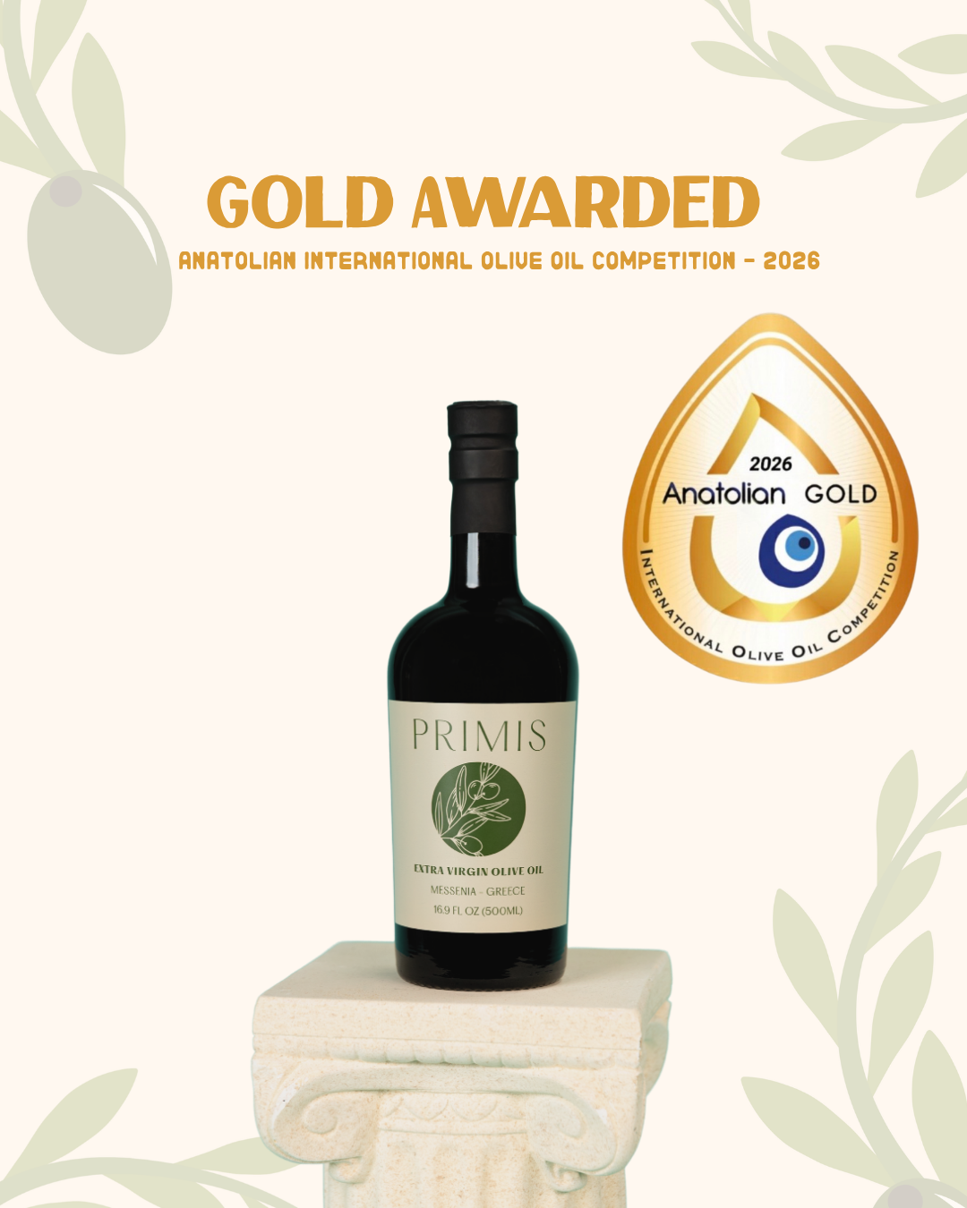 Early Harvest Extra Virgin Olive Oil – Koroneiki, Messenia Greece by Primis Imports – view 2