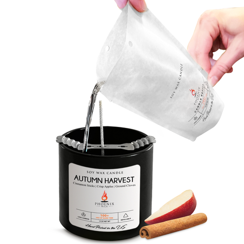 Autumn Harvest - Candle Making Kit + Jar by Phoenix Wick
