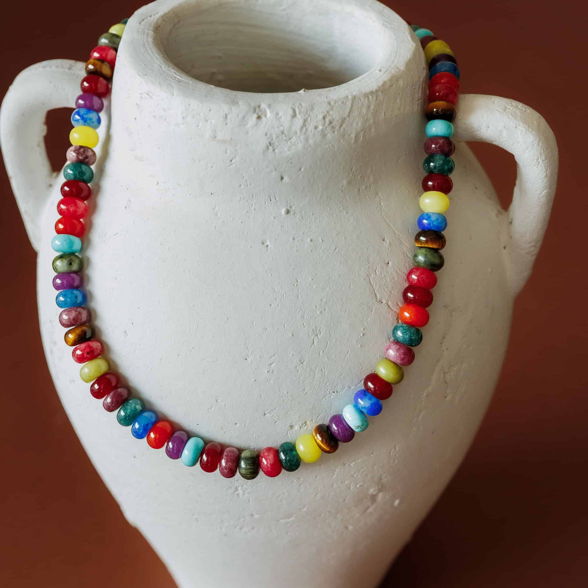 Autumn Candy Beaded Necklace by Sela Designs – view 3