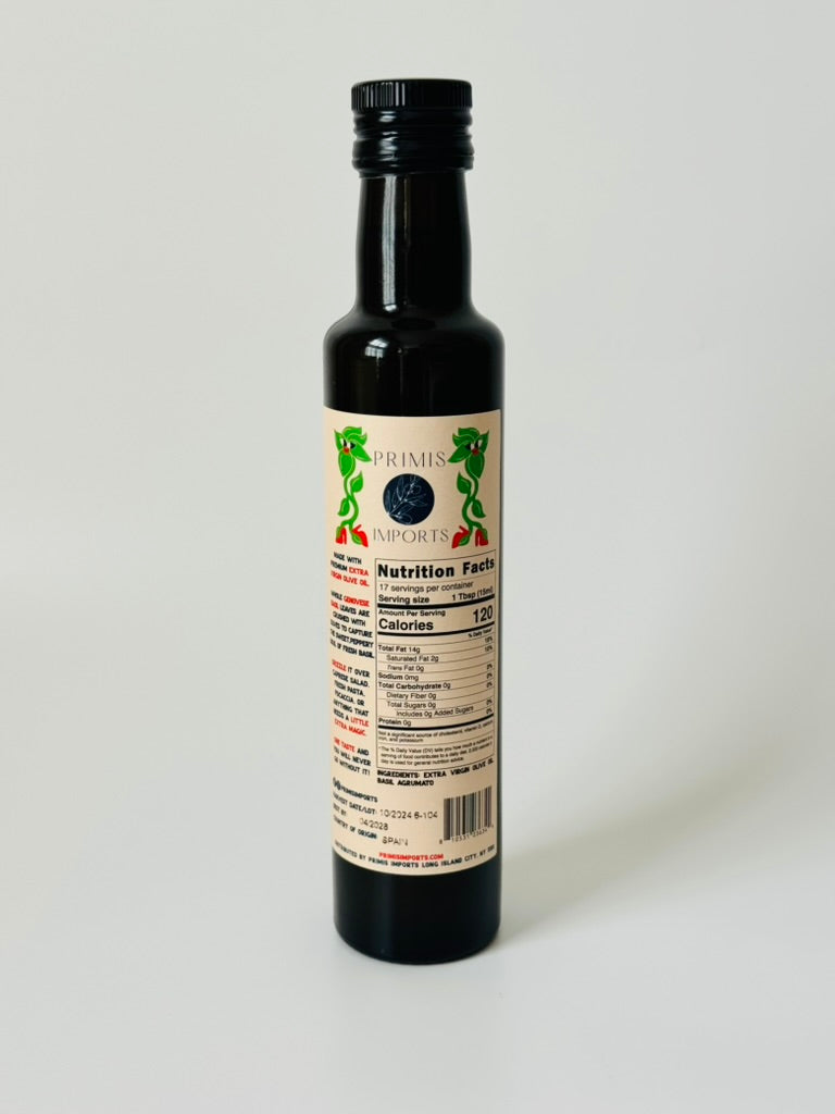 Genovese Basil Infused Olive Oil – Co-Milled Method by Primis Imports – view 3