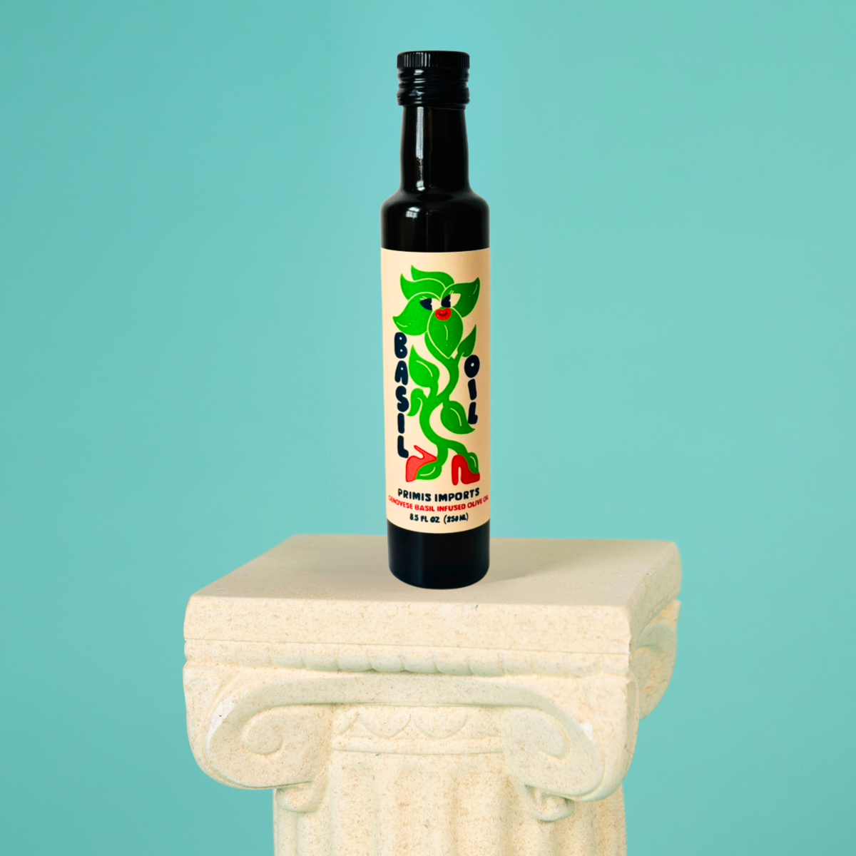 Genovese Basil Infused Olive Oil – Co-Milled Method by Primis Imports