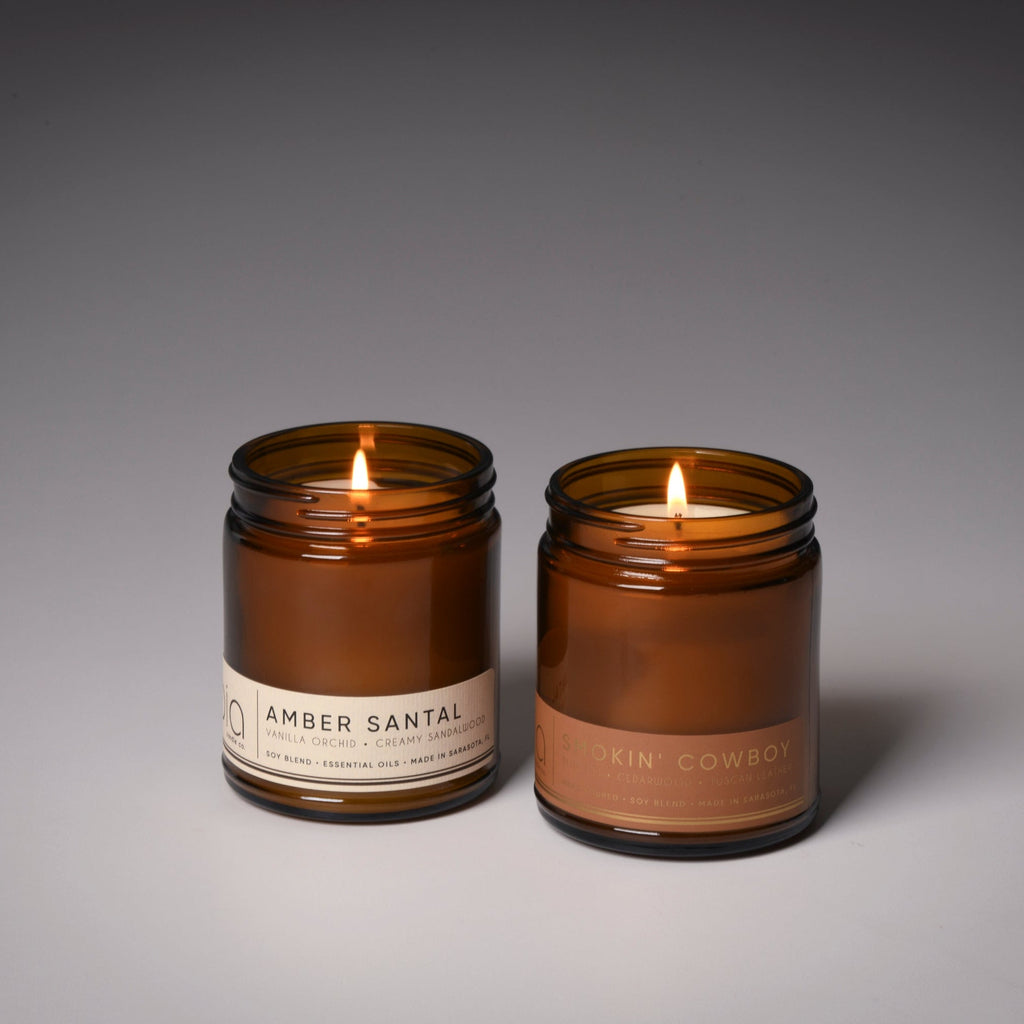 Best Sellers Duo: Amber Santal & Smokin’ Cowboy by Bia Candle Co