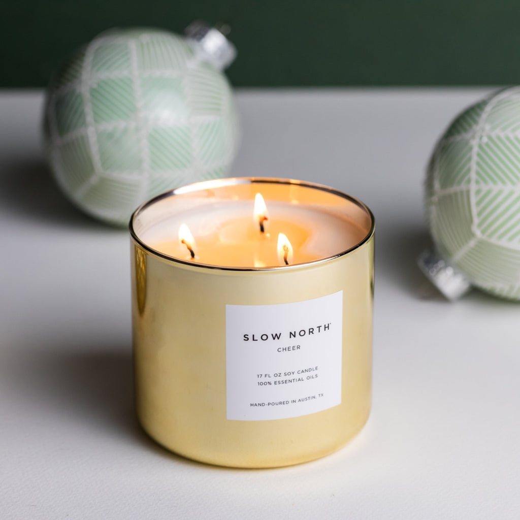 Cheer - Signature 3-Wick Candle (Seasonal) by Slow North – view 3