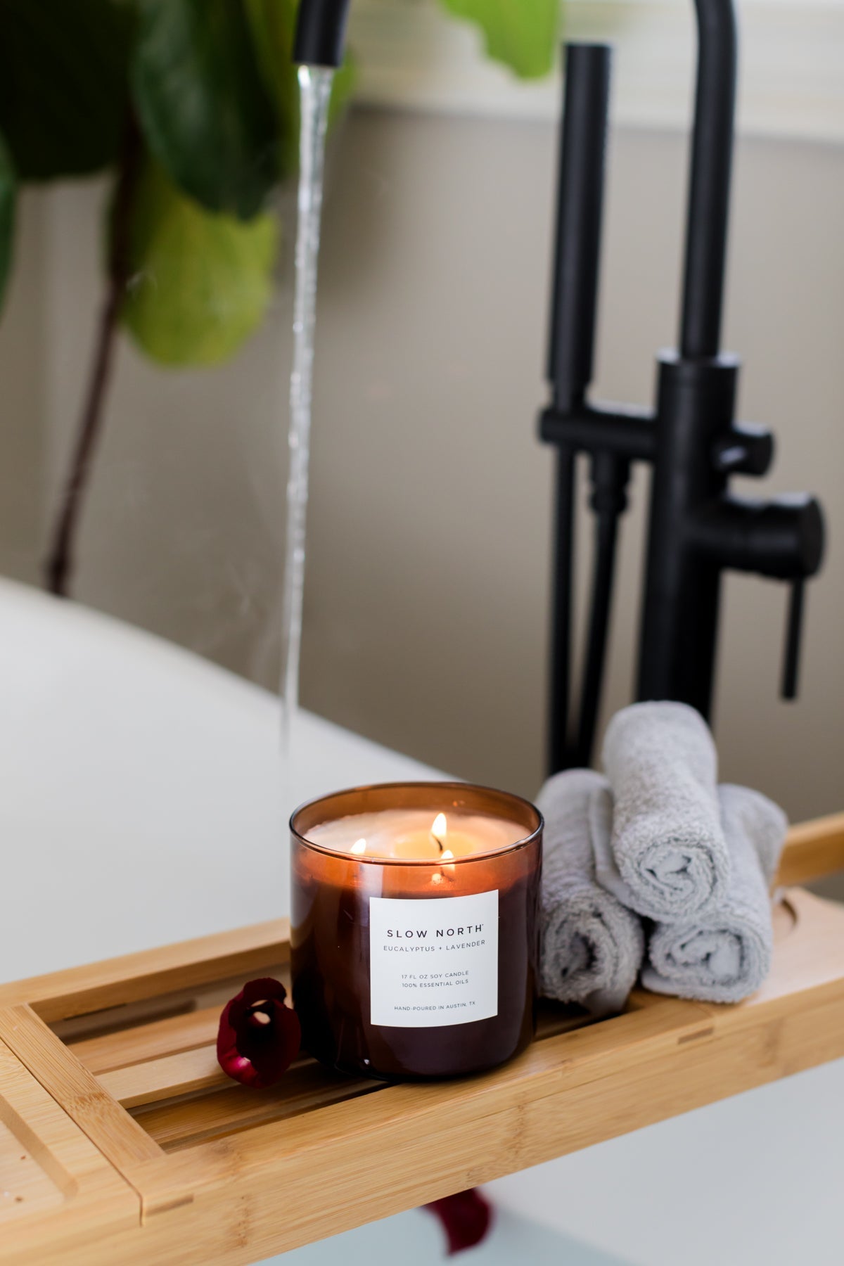 Eucalyptus + Lavender - Signature 3-Wick Candle by Slow North – view 4