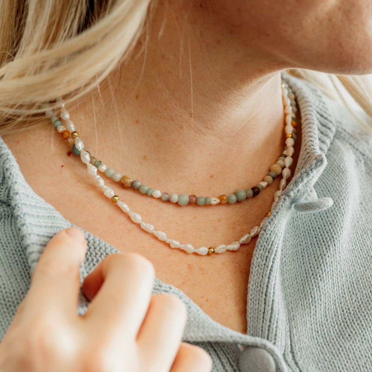 Grace Pearl Necklace by Sela Designs – view 2