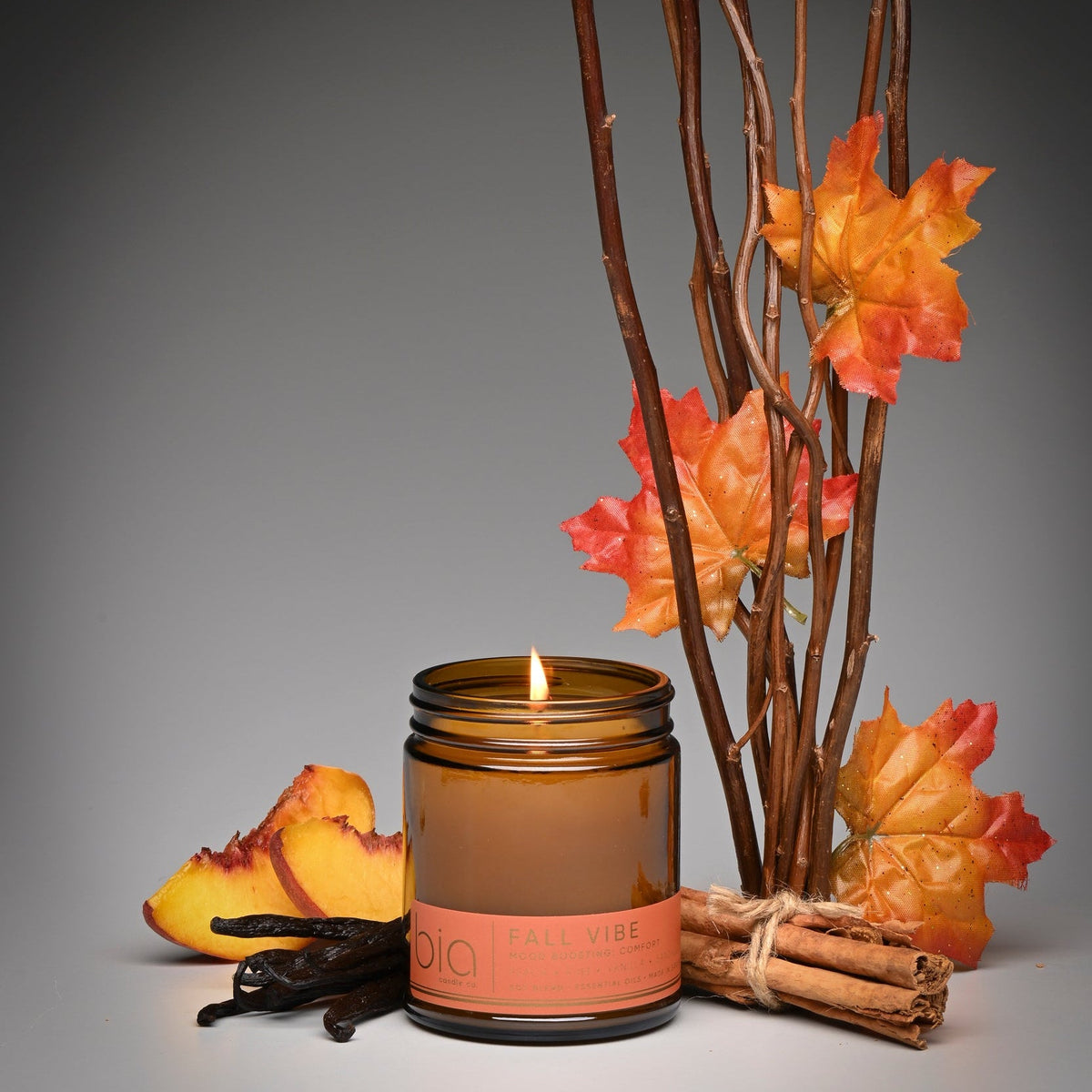 Fall Vibe Functional Mood Boosting Candle - Calming & Grounding by Bia Candle Co – view 2