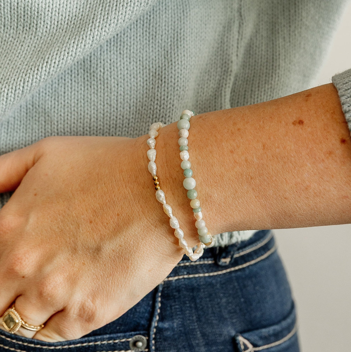 Grace Pearl Bracelet by Sela Designs – view 2