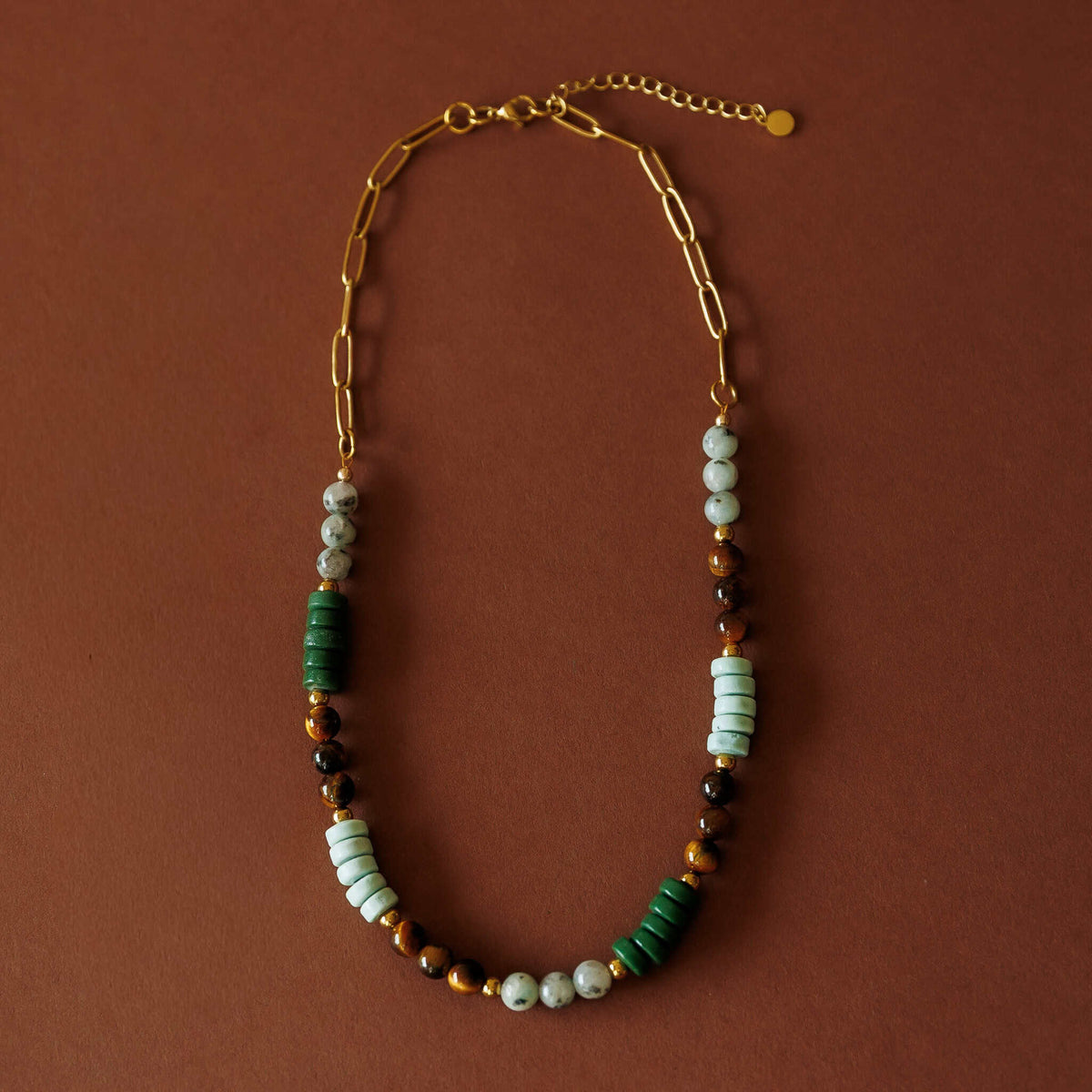 Green Phoebe Necklace by Sela Designs