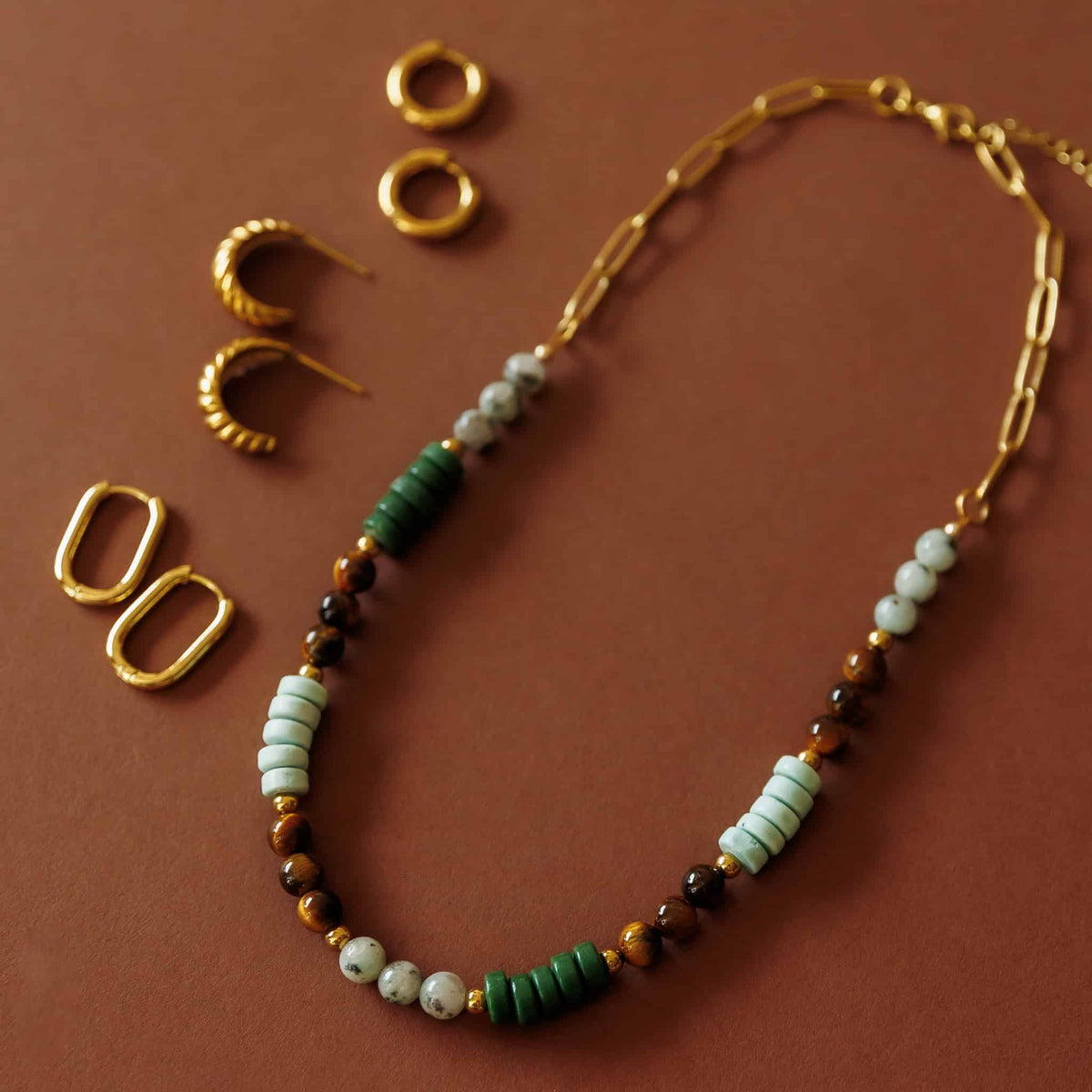 Green Phoebe Necklace by Sela Designs – view 3