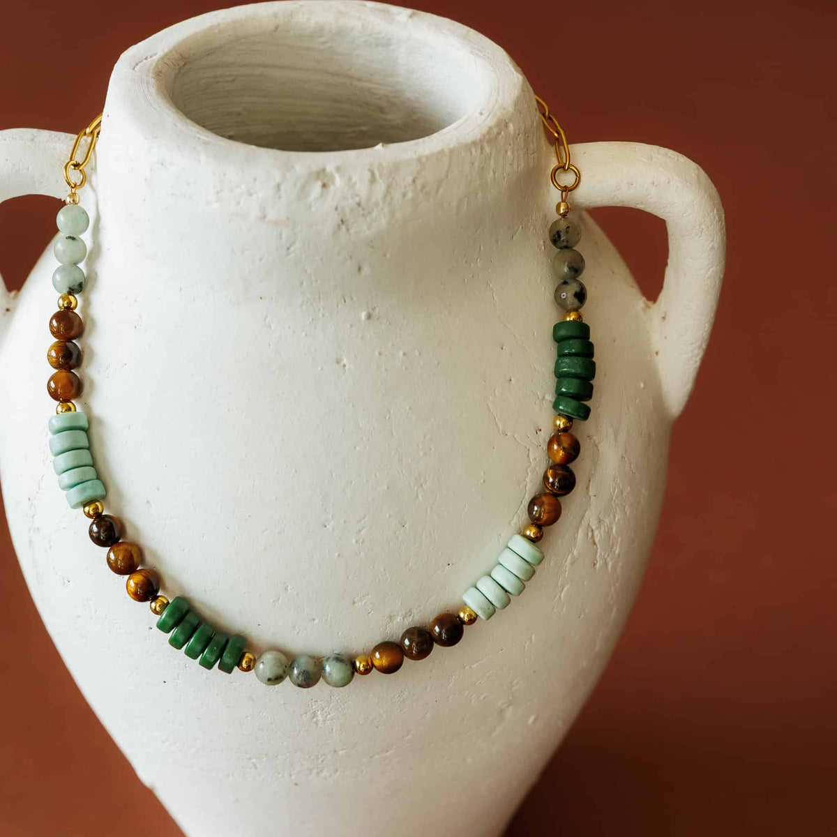 Green Phoebe Necklace by Sela Designs – view 4