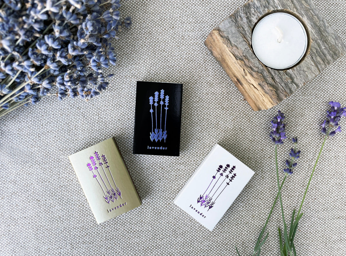 Lavender Foil Embossed Matchbox by Studio Portmanteau – view 3